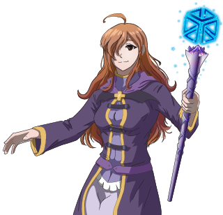 Wiz with SGI cube logo staff